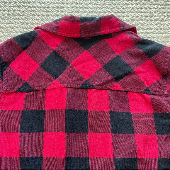 Amy & Ivy Red Plaid Shirt Size S - Picture 9 of 9